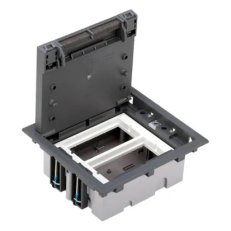 Podlahová krabice SF obdélníkový 4×K45 2×S500 70mm105mm šedá 52050002-035