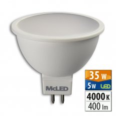 LED žár. 5W GU5.3 4000K MR16 CRI80 vyzař