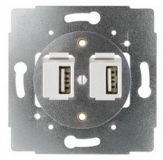 Decente DSD 96-00000-0000 Zásuvka 2x USB s nabíječkou (2nab.mod.) Obzor 120740