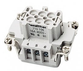 Walther 710769 Vložka konektoru B 6 se šroubovými dutinkami