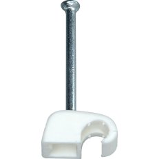 ISO příchytka s ocelovými hřebíky 30 mm, 50 ks bílá, 4 - 7 mm  KOPP 342601084