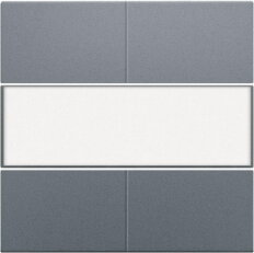 Středový kryt 4xbezpot.tlačítko 24V+LABEL-STEEL GREY COATED NIKO 220-40250