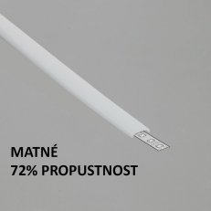 Plexi C16 KLIK matné pro Al profil FKU88, 2m FK TECHNICS 4739347