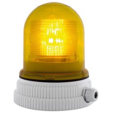 SIRENA Maják LED s vývodkou TYPE 200 240 V, AC, IP55, M20, žlutá, světle šedá