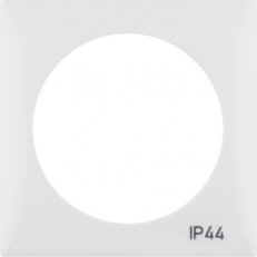 Rámeček s vyšším krytím a potiskem ''IP44'', Integro Flow, bílá lesk 918272599