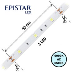 LED pásek 30LED/m 5050 IP68 6000-6500 K bílá 12V GEL 5m FK TECHNICS 4731505-60