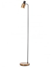 Stojací lampa AURUM LAMP 1x15W E27 BLACK/ANTIQUE BRASS REDO 01-3082