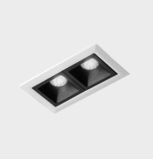 NSES Recessed with Frame White-Black 4 W