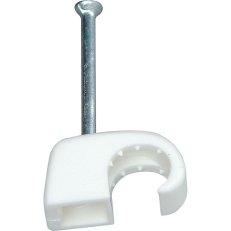 ISO příchytka s ocelovými hřebíky 30 mm, 50 ks bílá, 7 - 11 mm KOPP 342701087