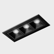 NSES Recessed with Frame Black-Black 6 W