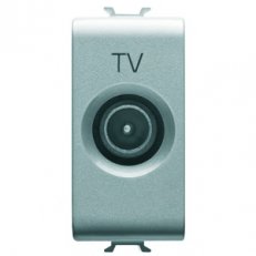 Gewiss GW14361 CHORUS Zásuvka TV, přímá, 1M IEC 9,5mm, titanová