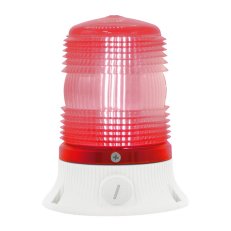 SIRENA Maják LED MINIFLASH LED FLR S 90/240 V, AC, IP54, červená, světle šedá
