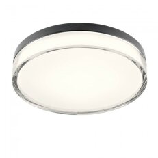 Stropní svítidlo FRISBI PL LED 18W 3000K/4000K D280 IP44 BK REDO 01-3736