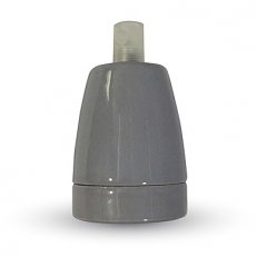 Porcelain Lamp Holder Fitting Grey,  VT-