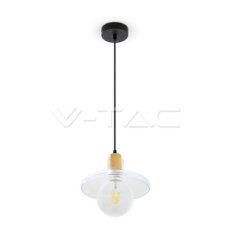 Závěsné svítidlo V-TAC Glass Amber 2200K d235 VT-7240