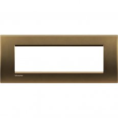 BTICINO LIVINGLIGHT RÁMEČEK HRANATÝ 7MODULOVÝ BRONZ LNA4807BZ