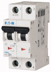 Eaton 278800 Jistič FAZ,char K,2pólový,In=25A,Icu=15kA(ČSN EN 60947-2)FAZ-K25/2