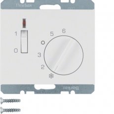 Termostat s rozpínacím kontaktem 24V AC/DC, K.1, bílá lesk BERKER 20317109