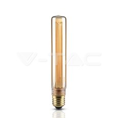 LED žárovka V-TAC 2W ART Filament svíčka E27 T30 Amber Glass 1800Ką200K VT-2162