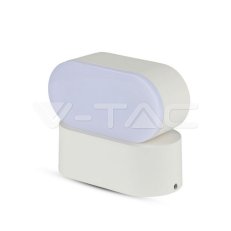 6W LED Wall Light White Body IP65 Movabl