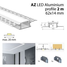 AL profil pro sádrokartony AZ 2m včetně MCLED ML-761.039.43.S2