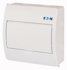 Eaton 281690 Rozvodnice NA omítku,bílé plast.dveře,1řada,8modulů BC-O-1/8-TW-ECO