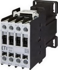 Motorový stykač CEM9.01-220V DC, 3p, 3xNO+1xNC,25A/9A ETI 004642211