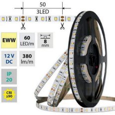 LED pásek SMD2835 EWW 60LED/m 50m, 12V, 4,8 W/m MCLED ML-121.832.60.2