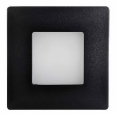 Nástěnné vestavné LED svítidlo DECENTLY IP44 Black 1.7W NW 100lm