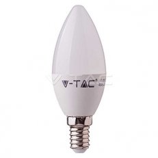 LED žárovka V-TAC 4.5W E14 Plastic Candle 3000K VT-255