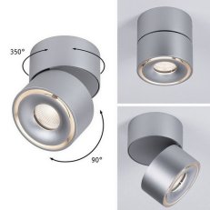 Přisazené svítidlo LED Spircle matný chrom 8,0W 3000K 36° PAULMANN 93375