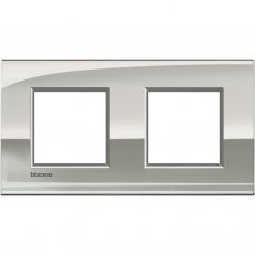 BTICINO LIVINGLIGHT RÁMEČEK AIR 2+2MODULOVÝ PALLADIUM LNE4802M2PL