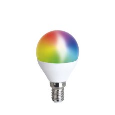 LED SMART WIFI žárovka, miniglobe, 5W, E14, RGB, 425lm SOLIGHT WZ432