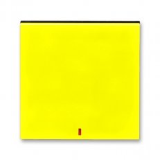 Kryt vypínače s červeným průzorem 3559H-A00655 64 žlutá/kouřová černá Levit ABB
