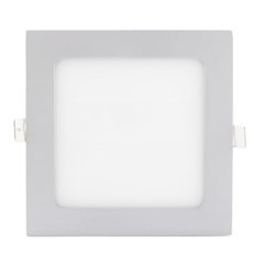 LED svítidlo PODHLED, čtvercové, 12W, 4500 K, stříbrné FK TECHNICS 4737857