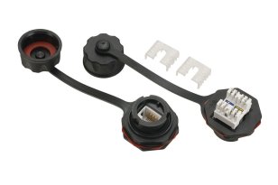 Průmyslový zásuvkový modul CAT5E UTP 1 x RJ45 IP67 SOLARIX 40001032