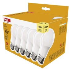 LED žárovka Basic A60 E27 9,4 W (60 W) 806 lm teplá bílá EMOS ZL5F42.6