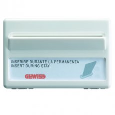 Gewiss GW20820  Vypínač kartový, 3M 1pól. 10A, bílá