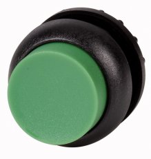 Eaton M22S-DRH-G Ovládací hlavice, zvýšené tlačítko, aretace, černý, zelená