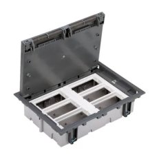 Podlahová krabice SF obdélníkový 12×K45 6×S500 70mm105mm šedá 52050006-035