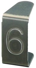 Štítek s číslem ''''6'''', NIRO DEHN 490006