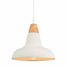 Závěsné svítidlo V-TAC Concrete+Wooden d 290mm VT-7301