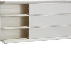 Kanál GBD tříkomorový včetně víka, plast. 50x161 mm, dopravní bílá GBD5016109016