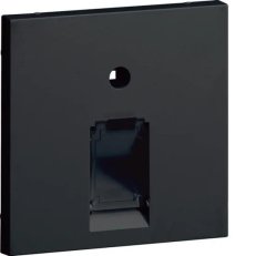 Centrální díl 55x55 mm pro 1násobné datové zásuvky, grafitová černá GZUAE1A9011