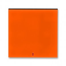 Kryt vypínače s červeným průzorem 3559H-A00655 66 oranžová/kouř. černá Levit ABB
