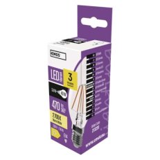 LED žárovka Filament svíčka E14 3,4W (40W) 470 lm teplá bílá EMOS ZF3220