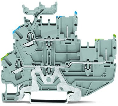 Základní dvoupatrová svorka-1 vodič/1 pin 2,5mm2 šedá WAGO 2022-2227