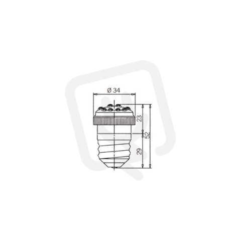 Žárovka LED LD 145 F EXL 24 V, ACDC, E27, čirá SIRENA 27956