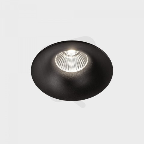 LUXO IP65 zapuštěné svítidlo s rámečkem černá 12W 4000K DALI KOHL LIGHTING