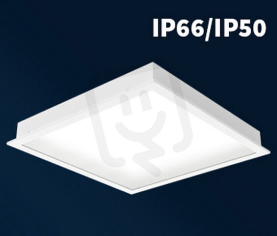 Vestavné svítidlo ODIS-LED-M625-SQ-GLM-6300-840-DALI, IP66/IP50 085062 DALI